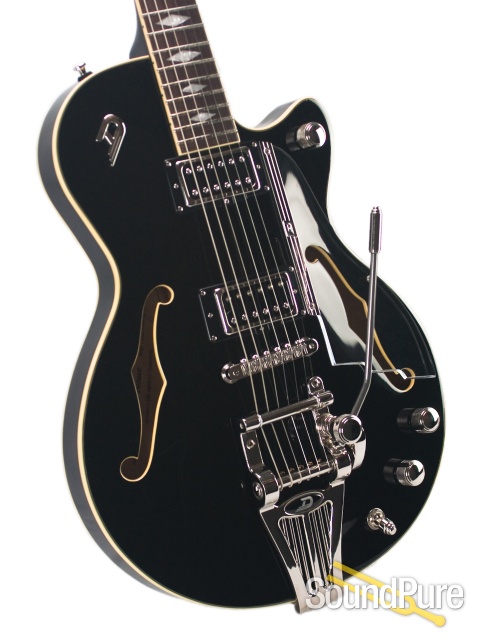 Duesenberg DTV Deluxe Black Semi-Hollow Guitar #150850 — image 6
