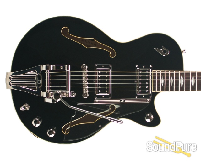 Duesenberg DTV Deluxe Black Semi-Hollow Guitar #150850 — image 8