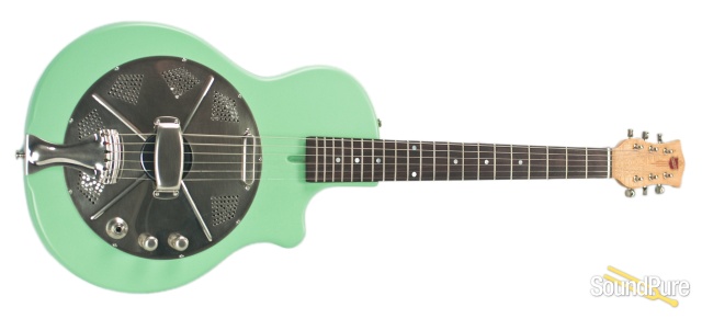 National Res-O-Tone Sea Foam Green Electric Resonator #20558 — image 4