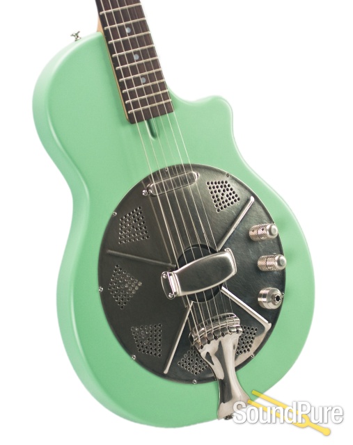 National Res-O-Tone Sea Foam Green Electric Resonator #20558 — image 6