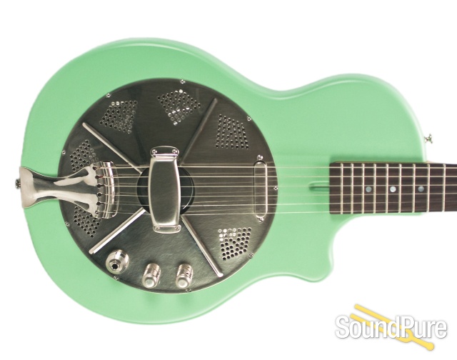 National Res-O-Tone Sea Foam Green Electric Resonator #20558 — image 8