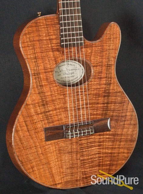 Buscarino Starlight Nylon Acoustic Electric Guitar — image 9