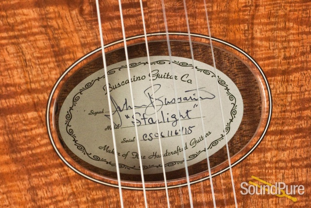 Buscarino Starlight Nylon Acoustic Electric Guitar — image 11
