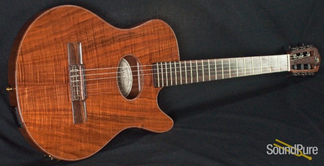 Buscarino Starlight Nylon Acoustic Electric Guitar — image 13