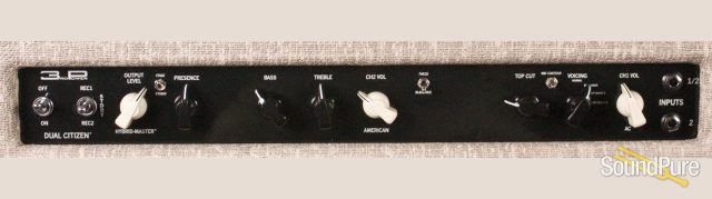 3rd Power Dual Citizen Fawn w/ Black Caps Tolex Amp Head — image 4