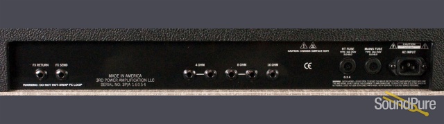 3rd Power Dual Citizen Fawn w/ Black Caps Tolex Amp Head — image 9