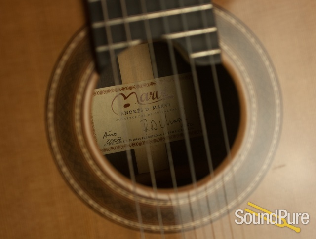 Andres Marvi 2007 205C Model Nylon String Guitar - Used — image 2