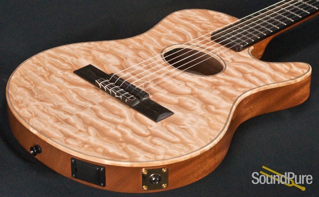 Buscarino Starlight Nylon Acoustic Electric Guitar-USED — image 4