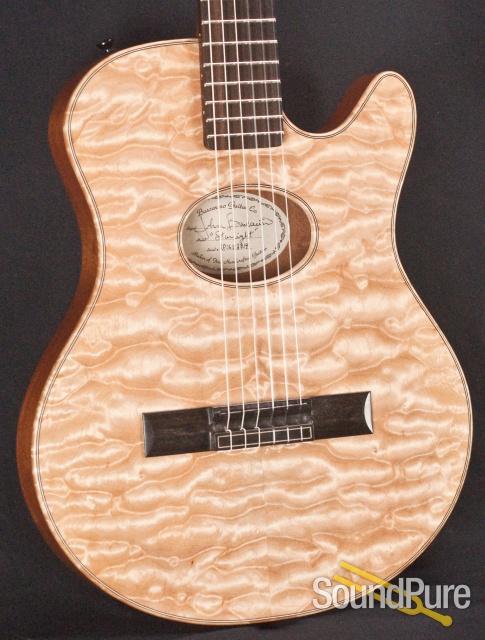Buscarino Starlight Nylon Acoustic Electric Guitar-USED — image 8