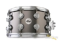 DW 8x14 Collectors Black Nickel over Brass Snare Drum DW 8x14 Collectors Black Nickel over Brass Snare Drum