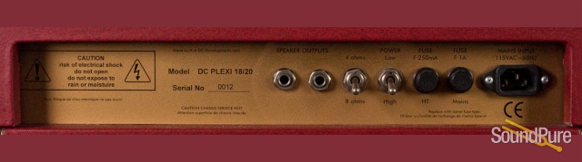 Cornell DC Plexi 18/20 Amp Head 2007 w/ Cover - Used — image 8