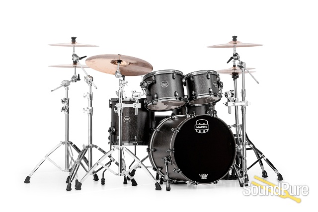 Mapex 4pc Saturn V MH Exotic Fusion Shell Pack Satin Black