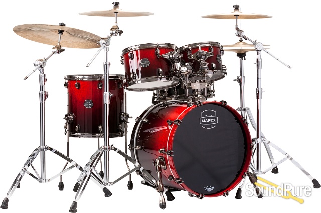 Mapex 4pc Saturn V MH Exotic Fusion Shell Pack Cherry Mist