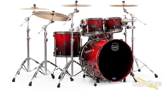 Mapex 4pc Saturn V MH Exotic Rock Shell Pack Cherry Mist