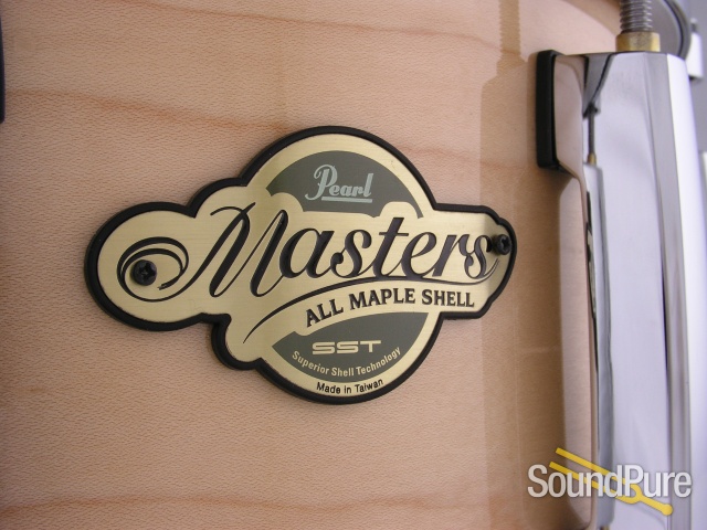 Pearl 6.5x14 Masters Maple Snare Drum-Natural Gloss — image 2