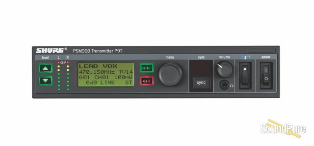 Shure P9T-G6 PSM®900 Rack Unit Transmitter — image 1