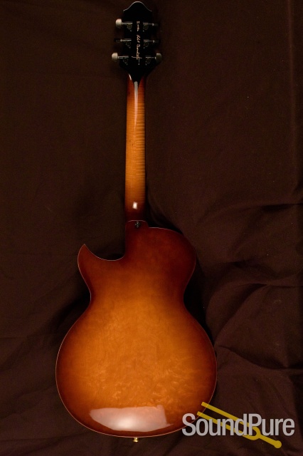 Benedetto Bambino Elite One-off Antique Burst S1082 Archtop Guitar — image 4