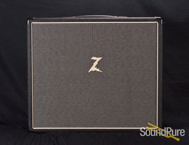 Dr. Z 1X12 Speaker Cabinet - Black w/ Salt & Pepper Grill — image 1