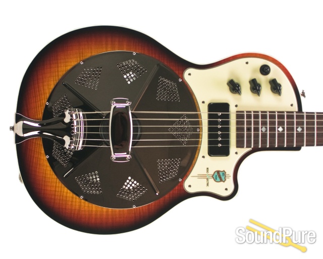 National Resoelectric Sunburst Resonator Guitar #20655 — image 8