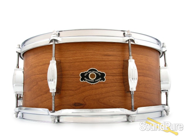 George Way 6.5x14 Tradition Cherry Snare Drum-Natural Oil