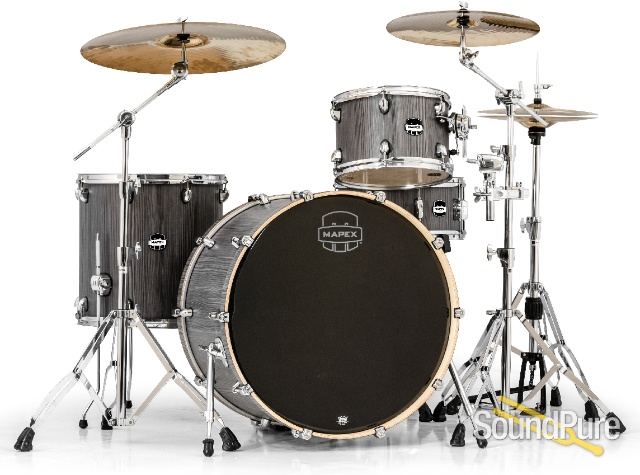 Mapex Mars 4pc Rock 24 Shell Pack Smoke Wood