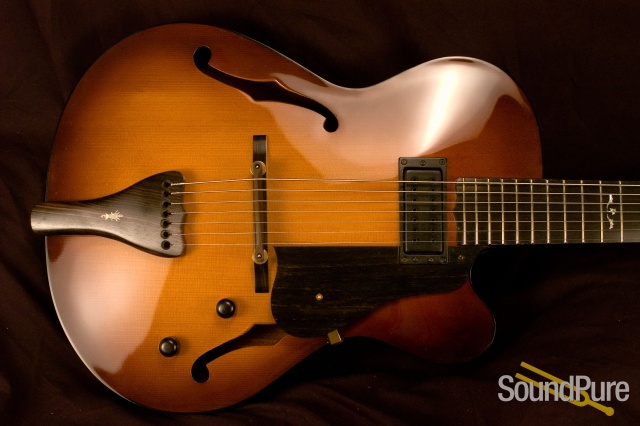Jimmy Foster Basin Street 7 String Cremona Burst sn 360 Archtop Guitar — image 3