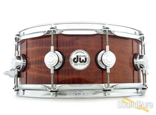 DW 5.5x14 Collectors Exotic Series Maple Snare Drum-Redwood