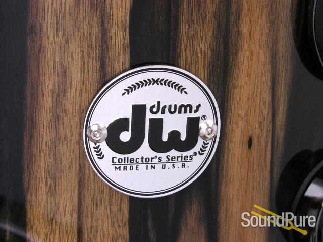 DW 3pc Collectors Exotic Series Drum Set-Royal Ebony — image 2