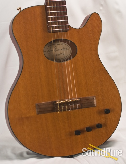 Buscarino Starlight Nylon String Maple Top Guitar - Used — image 5