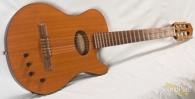 Buscarino Starlight Nylon String Maple Top Guitar - Used — image 11