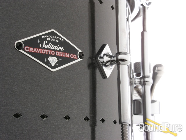 Craviotto 6.5x14 Solitaire Aluminum Snare Drum-Pewter — image 6