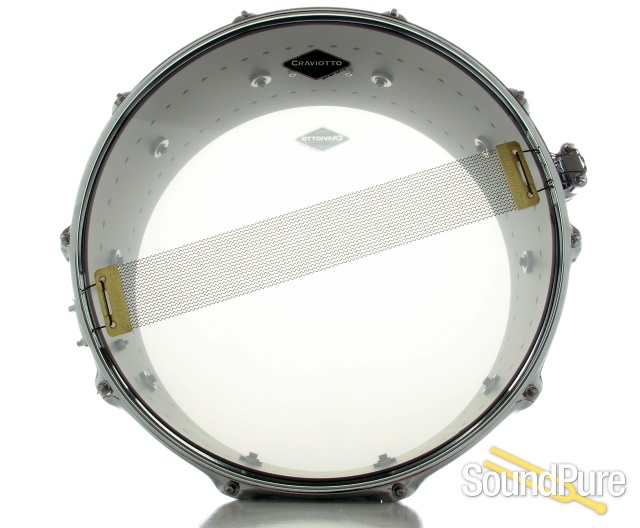 Craviotto 6.5x14 Solitaire Aluminum Snare Drum-Matte Black — image 4