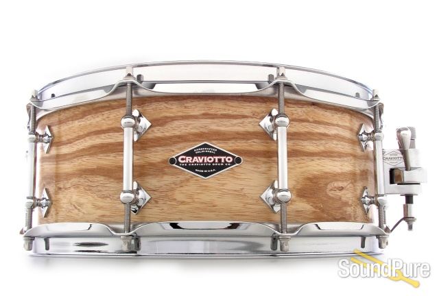 Craviotto 5.5x14 Ash Custom Snare Drum BB/BB — image 1