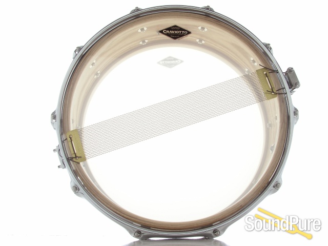 Craviotto 5.5x14 Ash Custom Snare Drum BB/BB — image 3