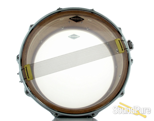 Craviotto 6.5x14 Dark Oak Custom Snare Drum Satin Finish — image 4