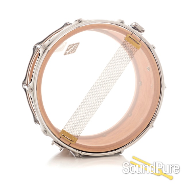 Craviotto 6.5x14 Cherry Custom Snare Drum Red Inlay — image 3