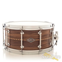 Craviotto 6.5x14 Walnut Custom Shop Snare Drum Walnut Inlay