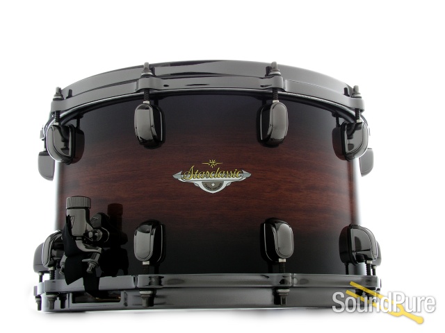 Tama 8x14 Starclassic Bubinga Snare Drum-Natural Burst — image 1
