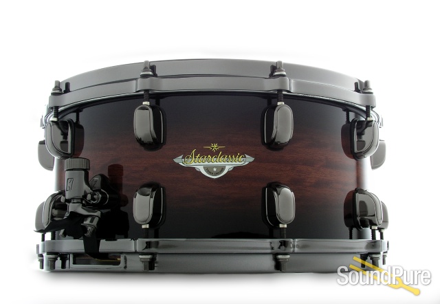 Tama 6.5x14 Starclassic Bubinga Snare Drum-Natural Burst — image 1