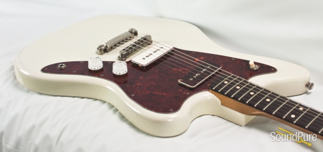 K-Line San Bernardino Olympic White Electric Guitar- Used — image 3