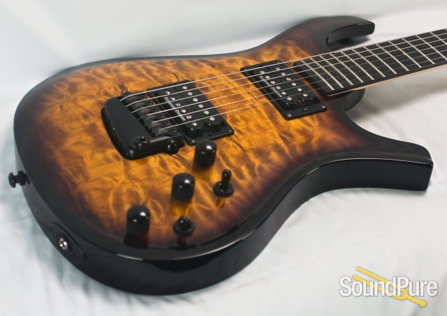 Parker PDF105 Quilt Vintage Sunburst Electric Guitar - Used — image 2
