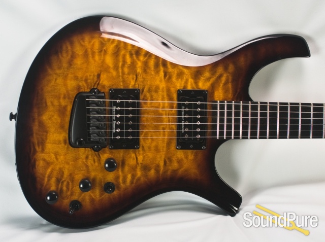 Parker PDF105 Quilt Vintage Sunburst Electric Guitar - Used — image 6