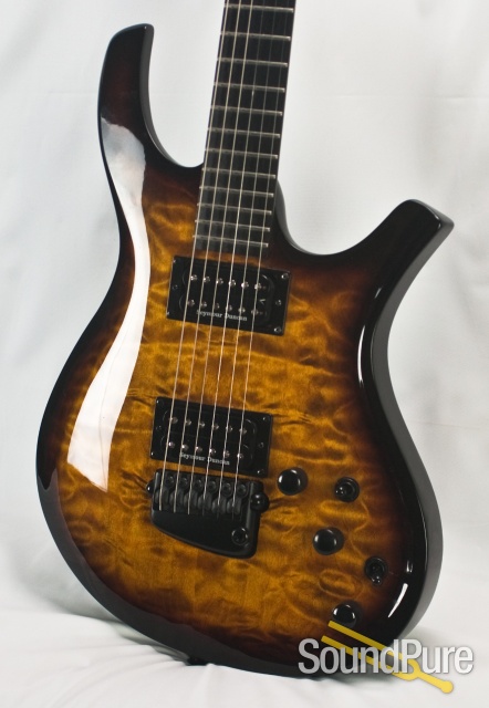 Parker PDF105 Quilt Vintage Sunburst Electric Guitar - Used — image 7