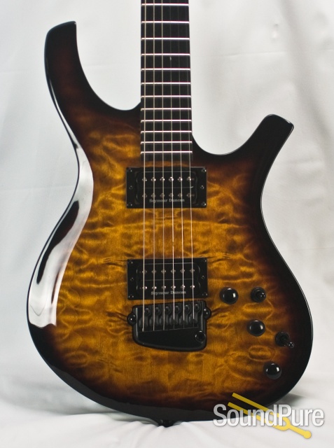 Parker PDF105 Quilt Vintage Sunburst Electric Guitar - Used — image 1