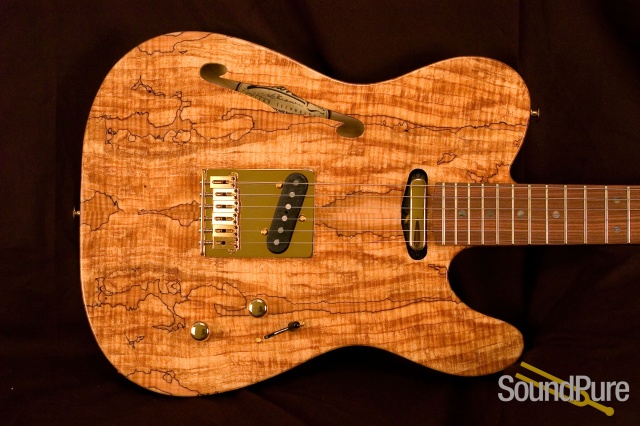 Zion Ninety Spalted Maple Swamp Ash 0706252 - SOLD! — image 1