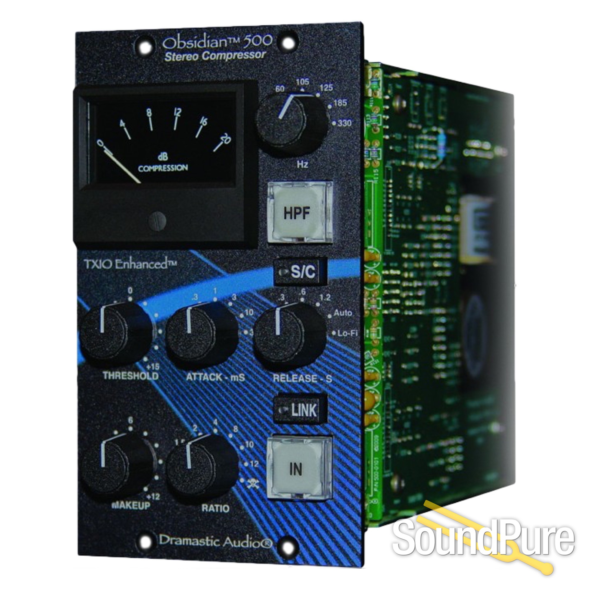 Dramastic Audio Obsidian 500 Stereo Compressor In 500Series