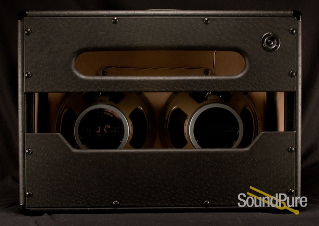 Bad Cat 2x12 Speaker Cabinet Black Ostrich Gold Grill — image 3