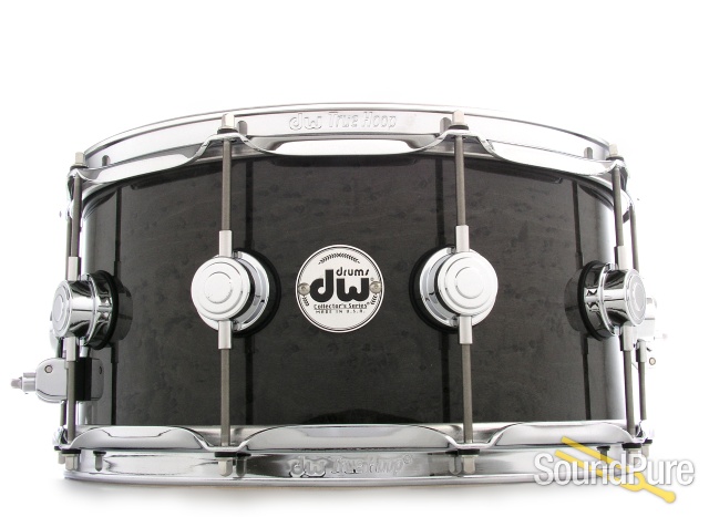 DW 6.5x14 Collectors Exotic Maple Snare Drum-Grey Birdseye — image 1