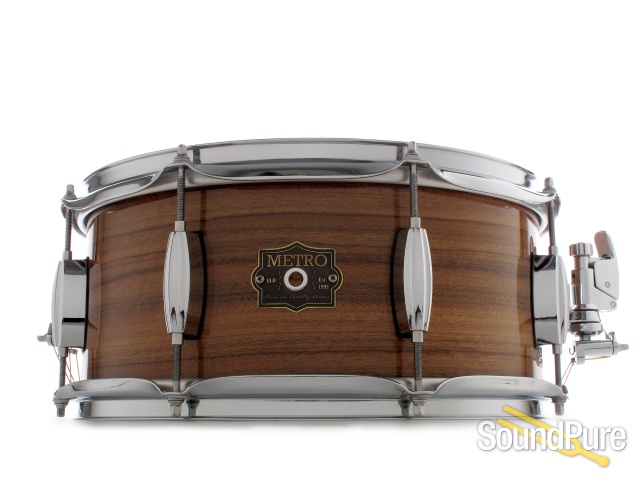 Metro Drums 6.25x14 Queensland Walnut Ply Snare Drum-Gloss — image 1
