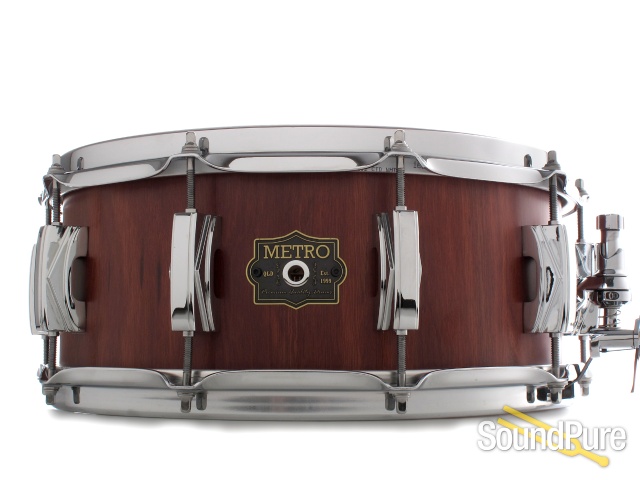 Metro Drums 6x14 Jarrah Block Snare Drum-Satin — image 1